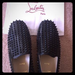 Christian Louboutin Men’s Roller Boat Black Flat